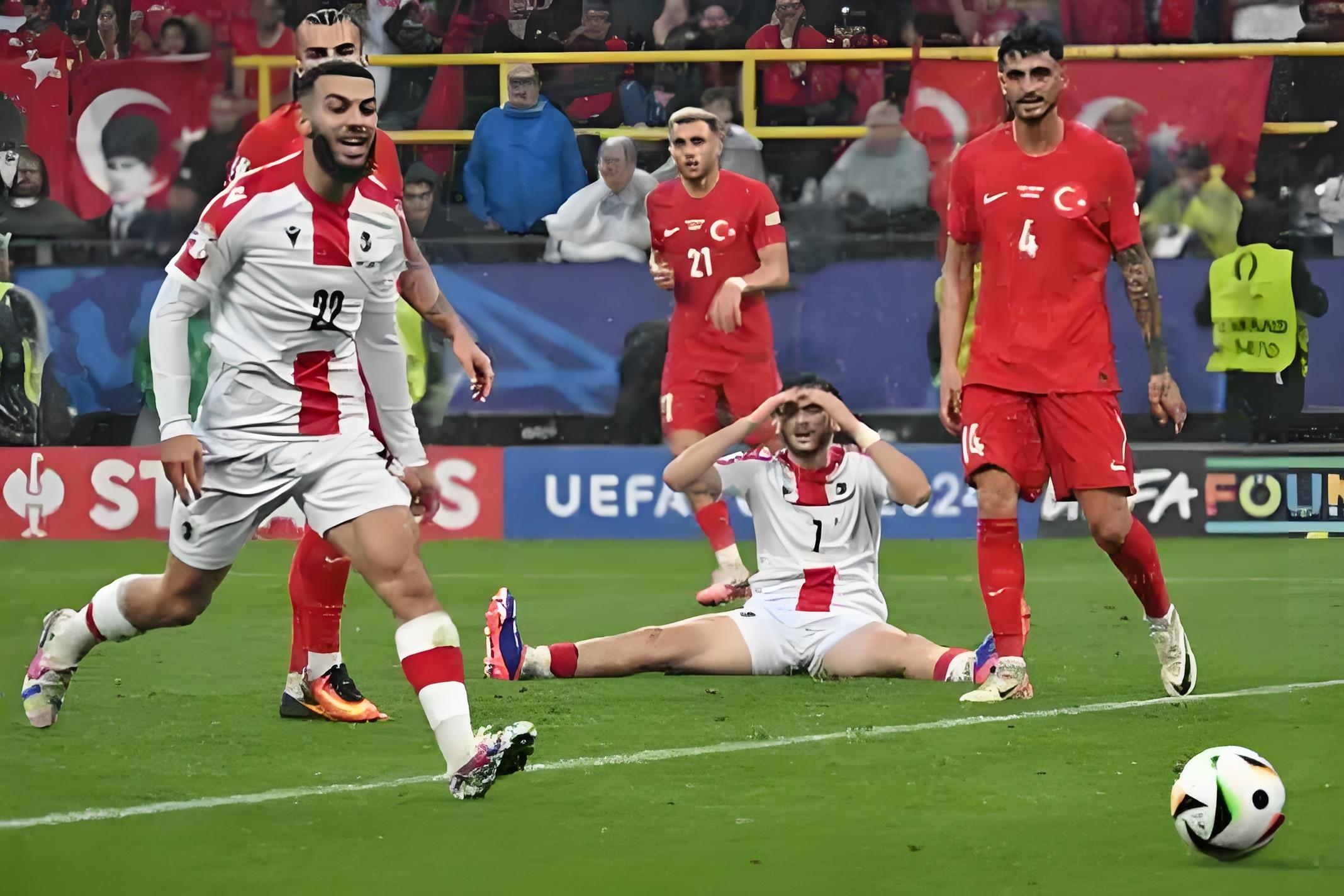 格鲁吉亚队在比赛中以惊人比分击败对手，晋级欧国联四分之一决赛的简单介绍